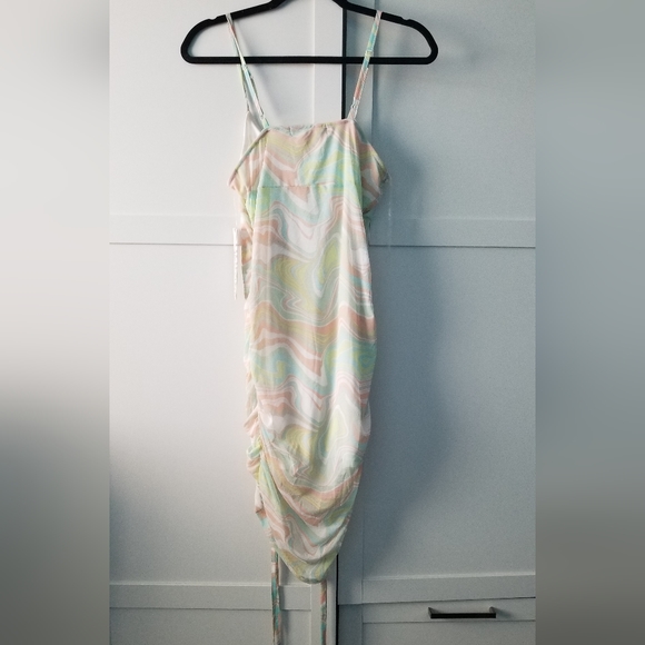 Almost Famous Tie-Dye Mesh dress - Picture 2 of 4
